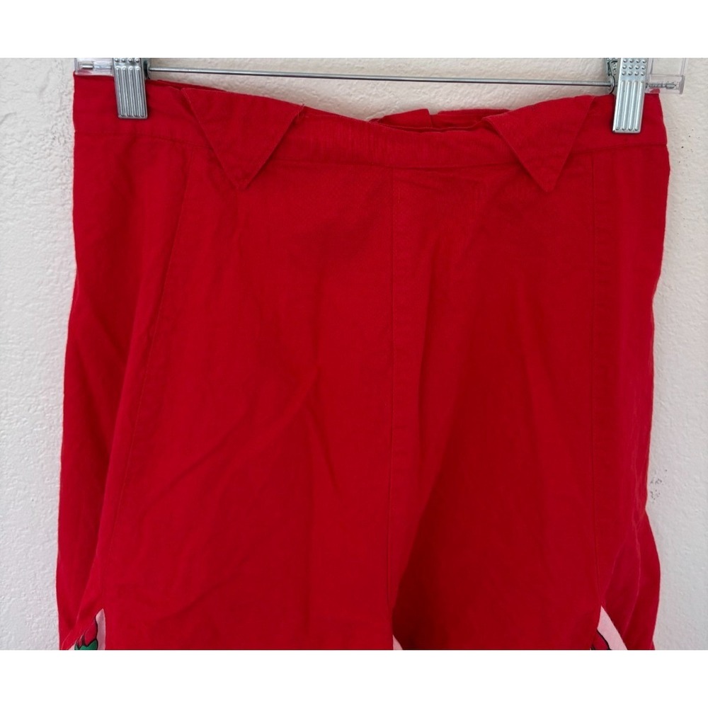 Circle T Skirt 13/14 Red Handkerchief Kitsch Rockabilly Folk Chili Peppers Dance - Picture 5 of 16
